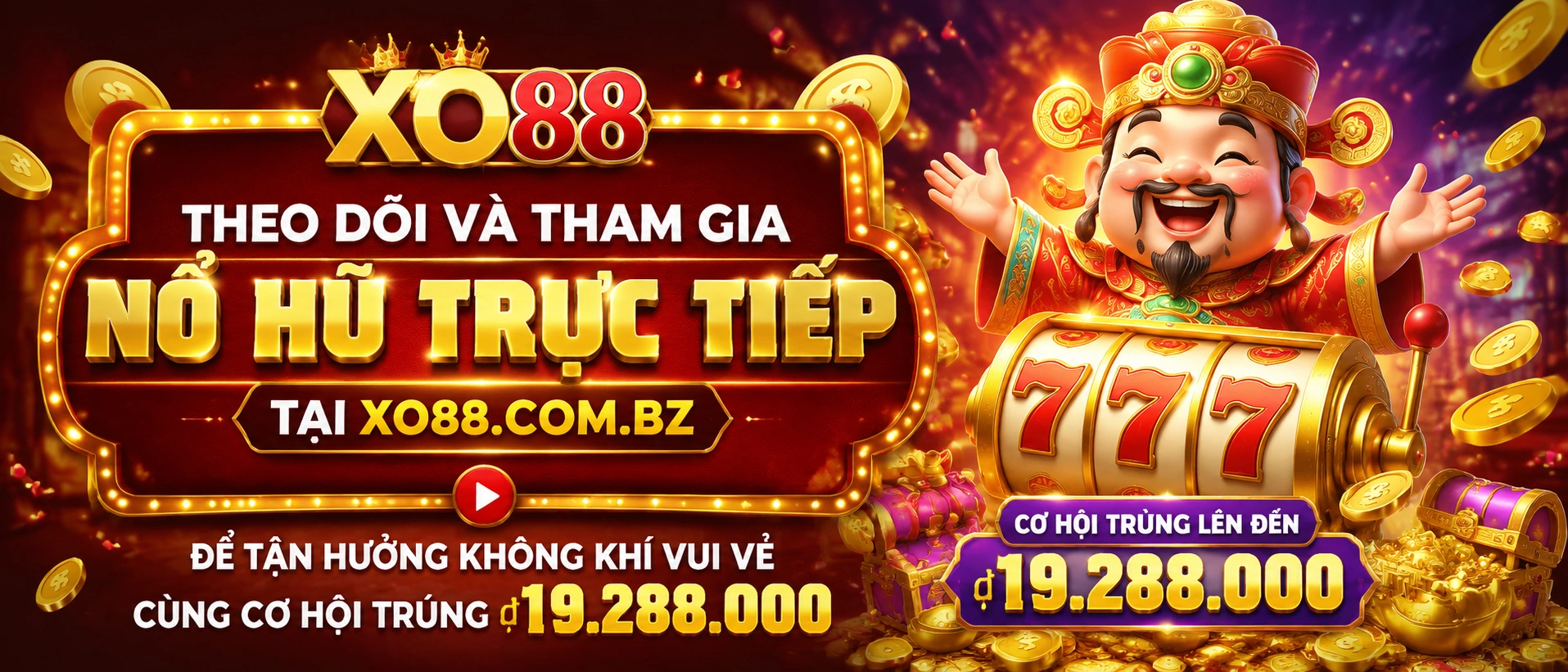 Danh mục game Nổ Hũ XO88 với nhiều ô trò chơi