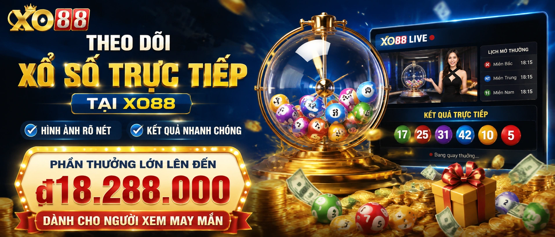 Khu vực kết quả xổ số